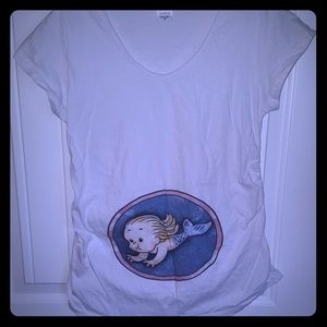 Mermaid maternity shirt